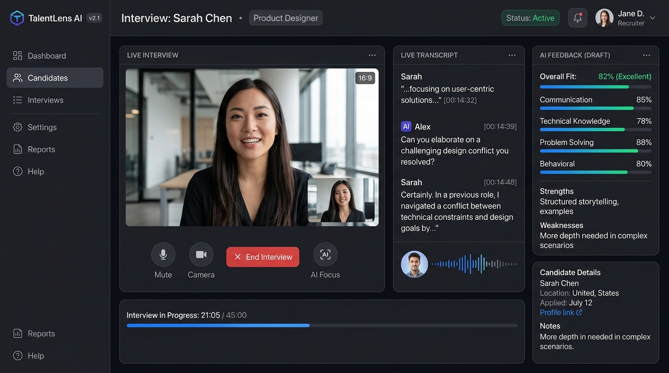 AI Interviewer Platform project cover